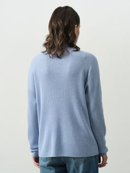 Джемпер из кашемира женский KW060583-E голубой