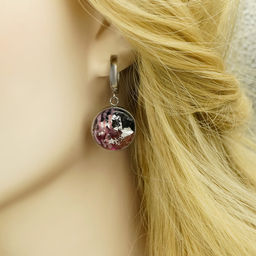 Серьги из муранского стекла RASPBERRY PUNCH LS3236 - Vloes фото 3