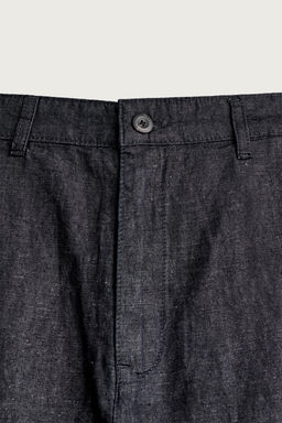PANTAL?N CHINO DENIM LIGERO ALGOD?N - LINO / ?ndigo - Zara фото 8