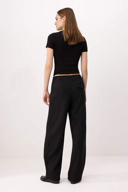 Gri Hacimli Pilili Balon Fit Cizgili Kumas Pantolon TWOAW26PL00149 - Trendyolmilla фото 9