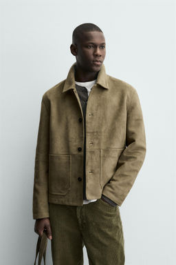 FAUX SUEDE JACKET WITH POCKETS - Zara фото 2