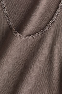 Top con ribetes de encaje - H&m фото 8