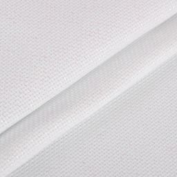 Канва K04L Gamma Aida №14 ФАСОВКА 92% хлопок, 8% терилен 150 x 100 см  2 см белый с перламутровым люрексом