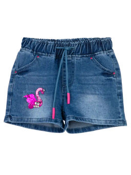 PlayToday / Шорты текстильные джинсовые для девочек  фото 4