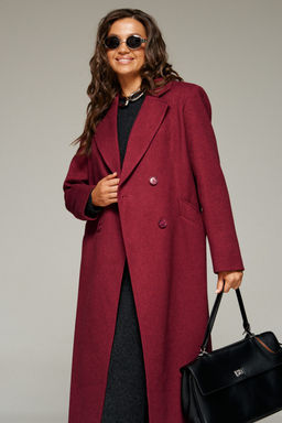 Пальто Beautiful Free 7026 винный