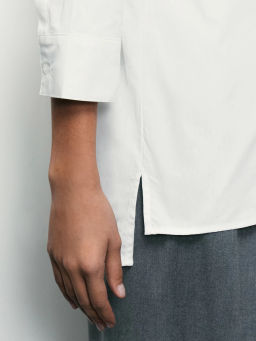 Рубашка из хлопка с рукавом 7/8 / Zarina фото 7