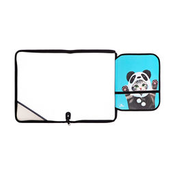 Папка для труда, А4, пластиковая, 23×32.5×2.5 см «Котик панда»