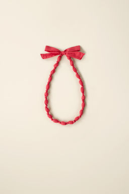 COLLAR TEJIDO LAZADA CREATED BY CARAMEL LONDON X ZARA / Rojo