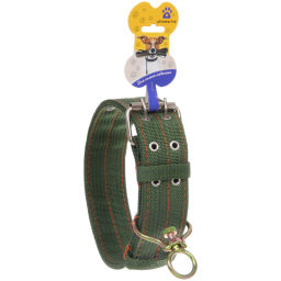 Цена за 2 шт. Ошейник для собак крупных пород "Грозный Бро", цвет хаки, 5*75см