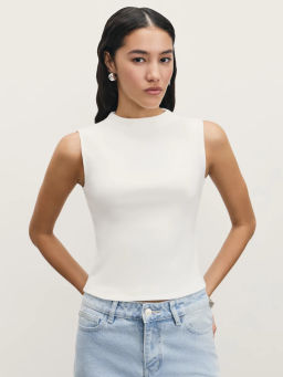 Базовый топ в рубчик / Zarina  фото 7