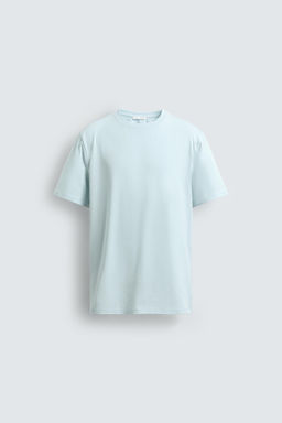 CAMISETA SLIM FIT B?SICA /01 / Celeste claro