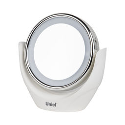 TLD-592 White/LED/13Lm/6000K/3АА Настольный светильник зеркало. На батарейках 3AA(не в/к). Сенсорный выключатель. Белый. ТМ Uniel - Volpe фото 2