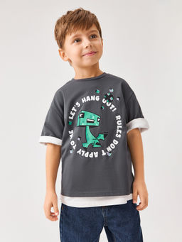 ACOOLA / Футболка детская для мальчиков Volga темно-серый