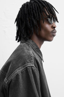 RELAXED FIT DENIM SHIRT - Zara фото 5