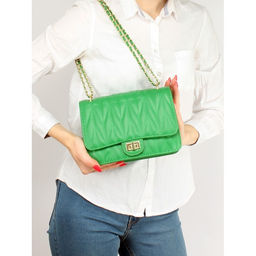 Сумка женская искусственная кожа Ch&K-1088, 1отд, плечевой ремень, зеленый SALE 255062 - Adelia фото 5