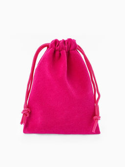 Набор мешочков бархатных 50 шт. , 7×9 см, ярко-розовый