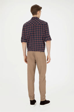 Мужские брюки песочного цвета из парусины - U.s. polo assn фото 4