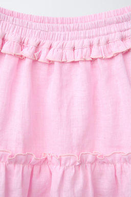 100% LINEN BERMUDA SKORT - Zara фото 3