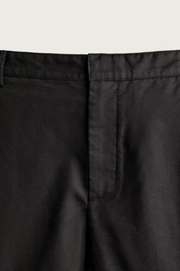 PANTAL?N CULOTTE RELAXED FIT PLIEGUES LATERALES / Negro - Zara фото 9