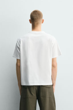 CAMISETA RELAXED FIT COSTURAS / Blanco