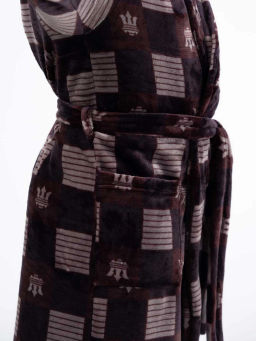 Халат мужской, цвет пурпурный