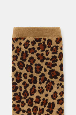 ANIMAL PRINT JACQUARD SOCKS - Zara фото 3