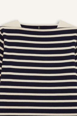 Повседневная полосатая футболка из чесаного хлопка с длинными рукавами и круглым вырезом обычного кроя - Defacto фото 2