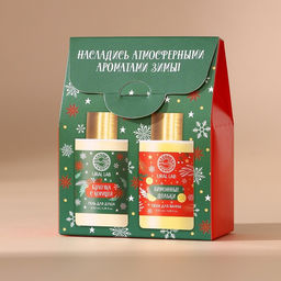 Подарочный набор Снегопад чудес: гель для душа и пена для ванны, 2?100 мл, URAL LAB