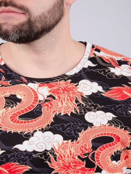 Костюм Драконы шорты, трикотаж - Малина фото 6