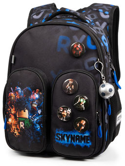 Рюкзак SkyName set-R9-5 + мешок для обуви, папка, пенал, кошелек, бейдж, канц.наб, бр. мячик, значки  фото 2