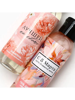 Подарочный набор 8 Марта!, гель для душа и шампунь для волос, 2?100 мл, Чистое счастье фото 5