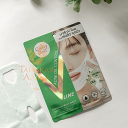 Маска-Бандаж для Коррекции Овала Лица Гидрогелевая Антиакне с Центеллой CATHY DOLL, 18 гр  фото 2