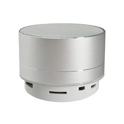 Портативная колонка Luazon LAB-05, 3 Вт, 520 мАч, Bluetooth, USB, microSD, microUSB, серебристый
