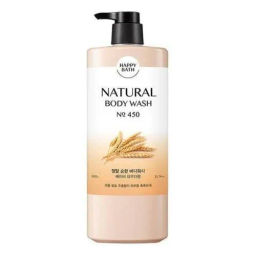 Happy Bath Natural Real Mild Body Wash - Гель для душа со злаками, 900 мл
