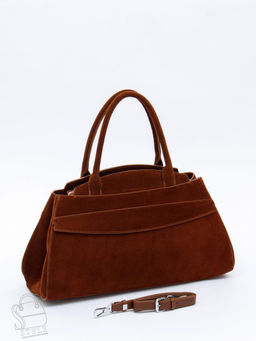 Сумка женская кожаная 3380Q brown Polina&Eiterou в Новосибирске