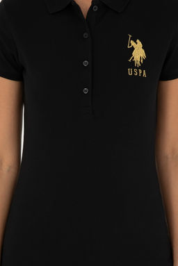 Женская черная базовая футболка - U.s. polo assn фото 6