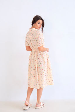 Martichelli Платье с разноцветным горошком без пояса  фото 3