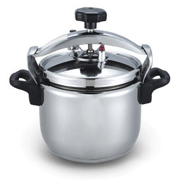 Скороварка из нержавеющей стали "Kelli" 9л, д28,5см, h24см, крышка с клапаном для выпуска избыточного давления, 3-х слойное капсульное дно, пластмассовые ручки не нагреваются (Китай) Подходит для всех видов плит, включая индукционную.