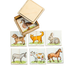 Дидактическая игра Картинки-половинки Ферма