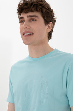 Erkek Regular Fit Bisiklet Yaka Aqua Ti__rt Sepette S_rpriz _ndirim - U.s. polo assn фото 2