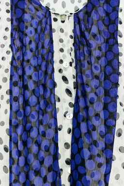 BLUSA LUNARES LAZO CONTRASTE / Crudo / Negro - Zara фото 4