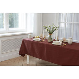 Скатерть Этель Shine 150*180 +/-3см, цв.шоколад, пл. 192 г/м2, хл с ВГМО  фото 6