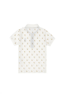 Футболка U.S. Polo Assn для мальчиков из хлопка экрю  фото 13