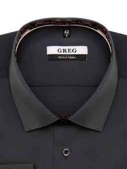 Сорочка мужская длинный рукав GREG 330/237/0873/Z/1p STRETCH  фото 3