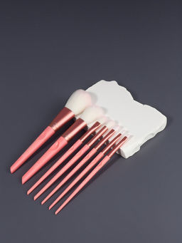 Набор кистей для макияжа COLOR POWER pink, 7 шт., в тубе, розовый