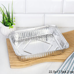 Алюминиевая форма L-край, 225х175х42 мм / LS-N22542 /уп 100/400/ 0,0105 /ШТУЧНО/ДОП,СКИДКА 2 % ОТ 5 ШТУК