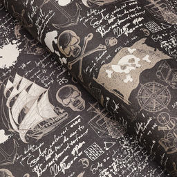 Цена за 2 шт. Бумага упаковочная, крафт «Морской бой», 70×100 см, 1 лист