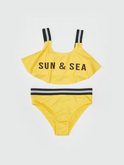 Bask?l? K?z ?ocuk Bikini
