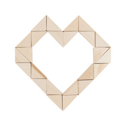 Заготовка для декорирования Mr. Carving П-01 Набор декоративных заготовок Треугольник ДЛП (древесина лиственных пород) 40 шт 1.8-2.4 см