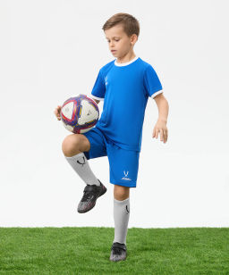 Футболка футбольная JOGEL CAMP Origin, синий/белый, детский